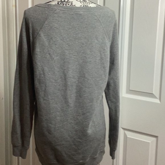 Nike Charcoal Long Sleeve Top There’s No Finish Line Gray Pullover S - Picture 5 of 8